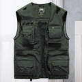 Oliver - Moderne cargo vest med flere lommer og lynlåslukning