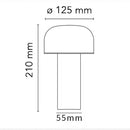 GlowDesk - genopladelig LED-svampelampe