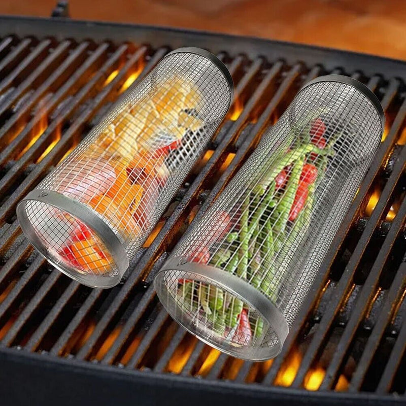 CylinderGrill - Cylinderkurv til sarte og små fødevarer 1+1 Gratis