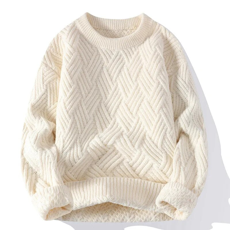 Emma – Oversized sweater med rund hals og ribkanter