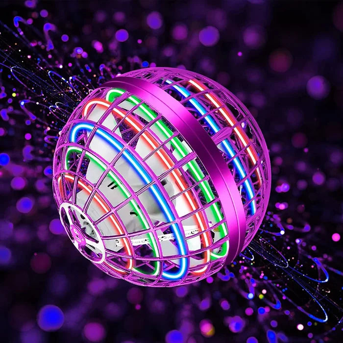 HoverSphere – AI flyvende spinnerkugle med boomerang effekt og LED lys