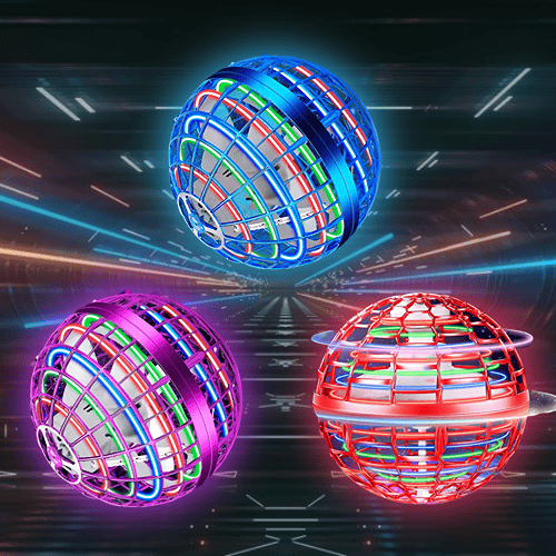 HoverSphere – AI flyvende spinnerkugle med boomerang effekt og LED lys