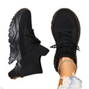 Aria - Chunky Smutte På Sneakers med ankelhøjt design