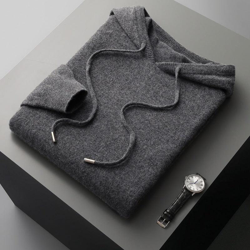 Misha - Relaxed Fit Hoodie med ribkanter og justerbar hætte