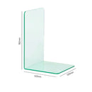 PureStack - Skridsikker bogstøtte i klar akryl til hjemmet og kontoret