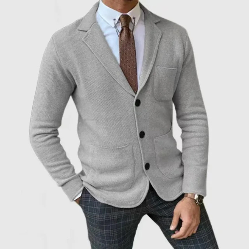 Richard - Slim-fit cardigan med funktionelle lommer og knaplukning