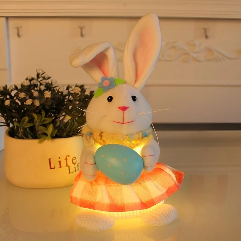 BunnyGlow - Blødt LED Natlys med Kanin-Inspireret Design til Dekorativ Belysning
