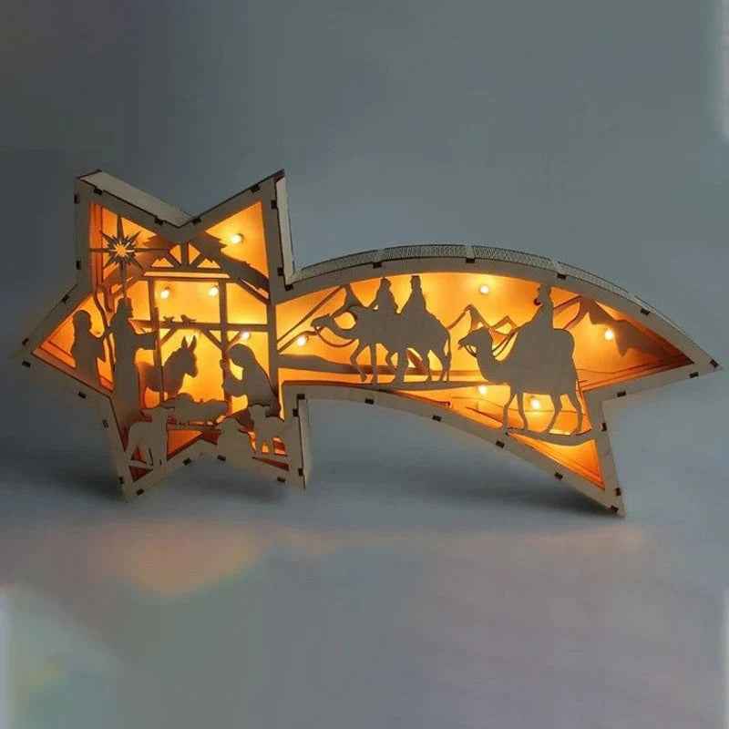 FestiveGlow - LED Træstjerne Lampe til Julepynt