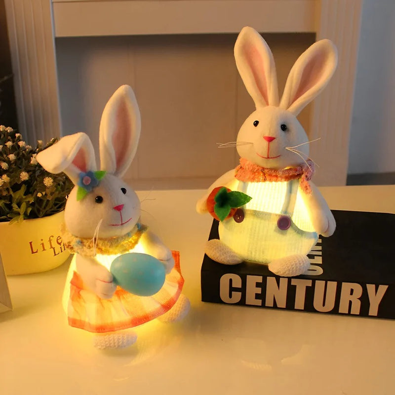 BunnyGlow - Blødt LED Natlys med Kanin-Inspireret Design til Dekorativ Belysning