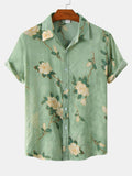 George – Moderne skjorte med korte ærmer og blomsterprint i vintage stil