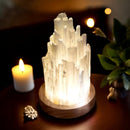 GlowNest – Mini magnetisk ildfluelampe med valnøddetræsbund og beroligende stemningslys