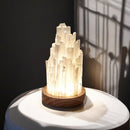 GlowNest – Mini magnetisk ildfluelampe med valnøddetræsbund og beroligende stemningslys