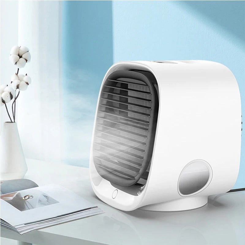 CoolNest - 2 i 1 USB luftkøler med luftfugter og kompakt skrivebordsdesign