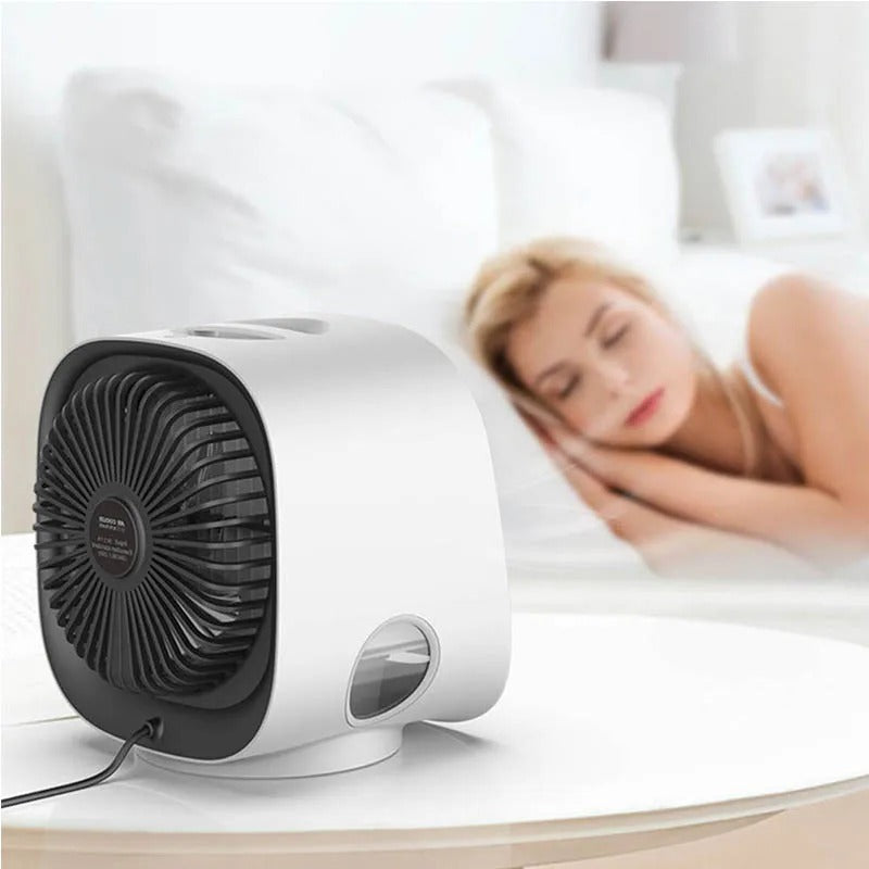 CoolNest - 2 i 1 USB luftkøler med luftfugter og kompakt skrivebordsdesign