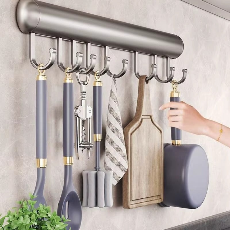 KitchenRack – Vægmonteret Køkkenorganizer med Kompakt Opbevaringsdesign