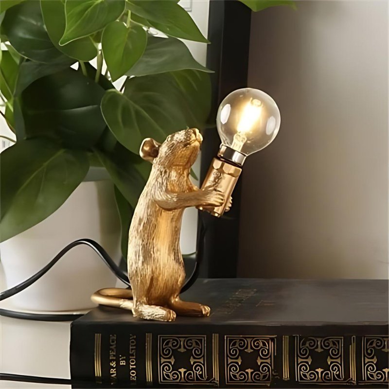MickeyGlow - Dekorativ muselampe med justerbar belysning for legende elegance