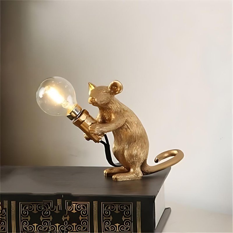 MickeyGlow - Dekorativ muselampe med justerbar belysning for legende elegance