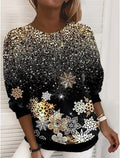 Lily - Glitrende Gradient Snefnug Sparkle Top