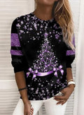 Lily - Glitrende Gradient Snefnug Sparkle Top