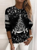 Lily - Glitrende Gradient Snefnug Sparkle Top