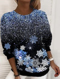 Lily - Glitrende Gradient Snefnug Sparkle Top
