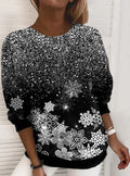 Lily - Glitrende Gradient Snefnug Sparkle Top