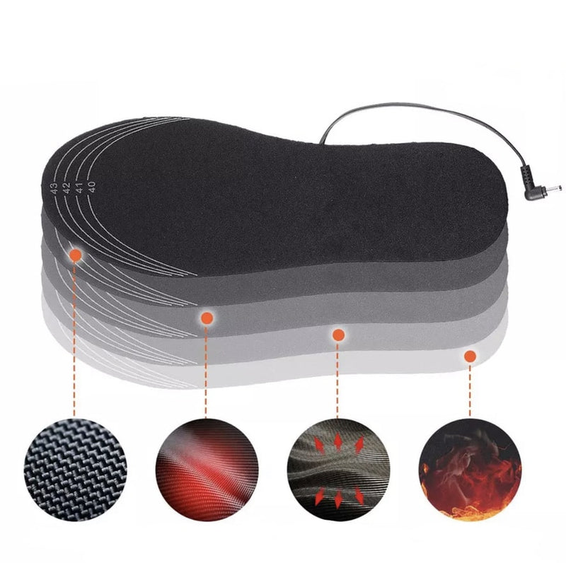 ThermoFeet – USB genopladelige fodvarmende indlægssåler med jævn varmefordeling