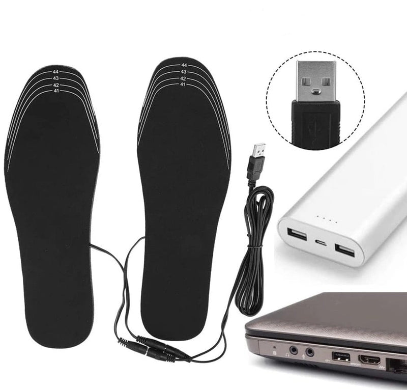 ThermoFeet – USB genopladelige fodvarmende indlægssåler med jævn varmefordeling