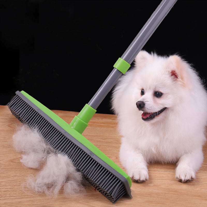 CleanSweep – Børste til fjernelse af kæledyrshår med fleksible børster og ergonomisk håndtag