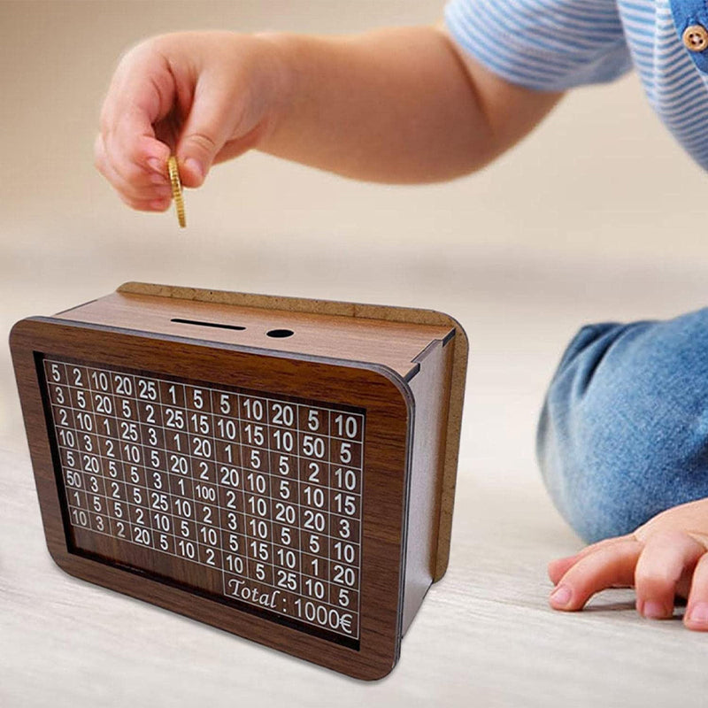 SaveMate – Sparegris med digitalt display og lommeregnerdesign