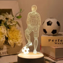 GoalBright - StrikerLite 3D Fodboldspiller LED Bordlampe