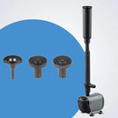 AquaFlow – Fontænepumpe med tre dyser og justerbar vandstrøm