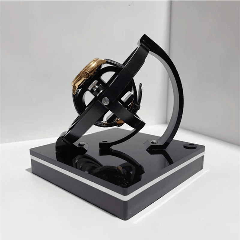 OrbitWatch – Roterende Globusstativ med 360° Display til Ure
