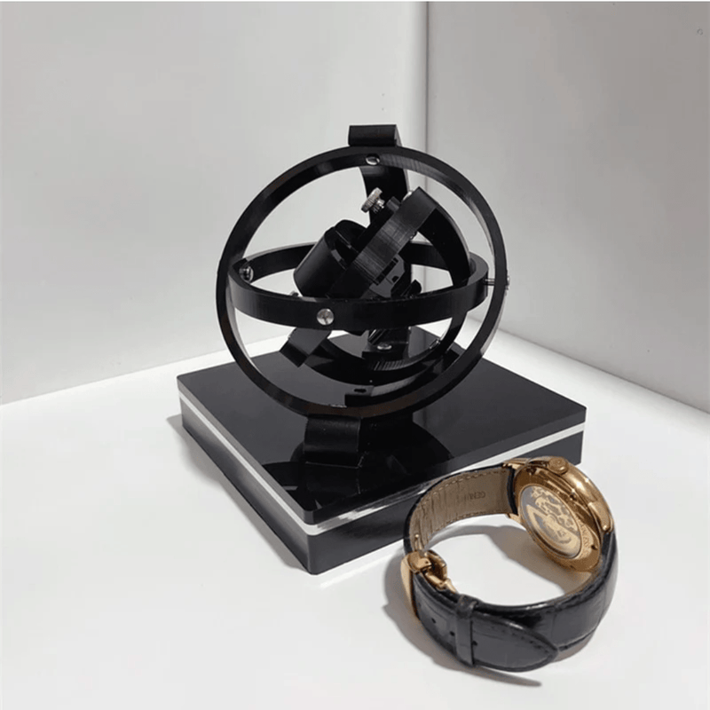 OrbitWatch – Roterende Globusstativ med 360° Display til Ure