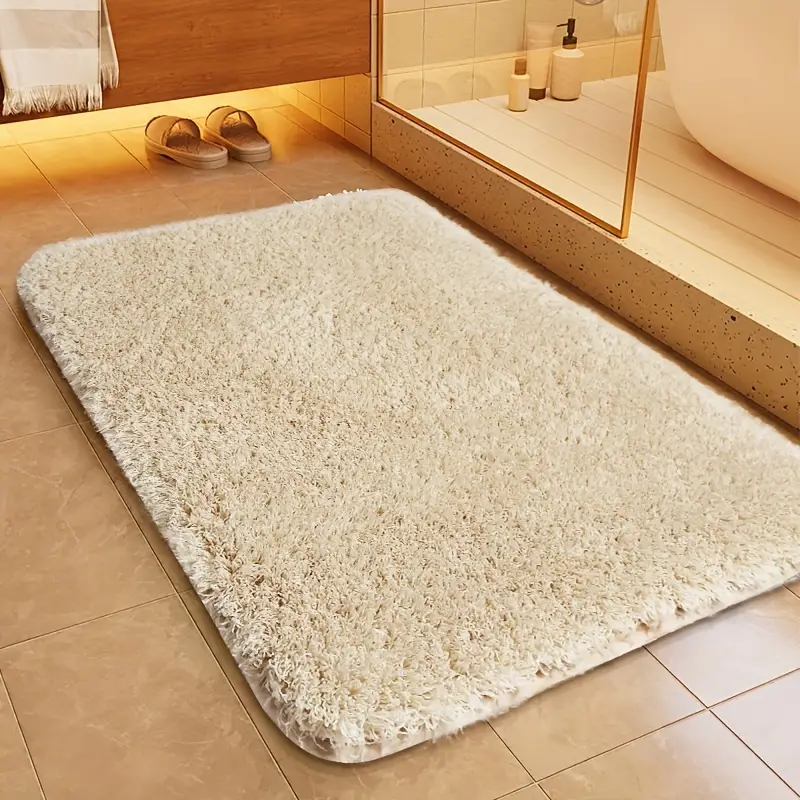 ComfyStep – Luksuriøst Pålideligt Greb Badeværelsesmåtte med Skridsikkert Design