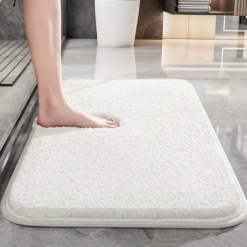 ComfyStep – Luksuriøst Pålideligt Greb Badeværelsesmåtte med Skridsikkert Design
