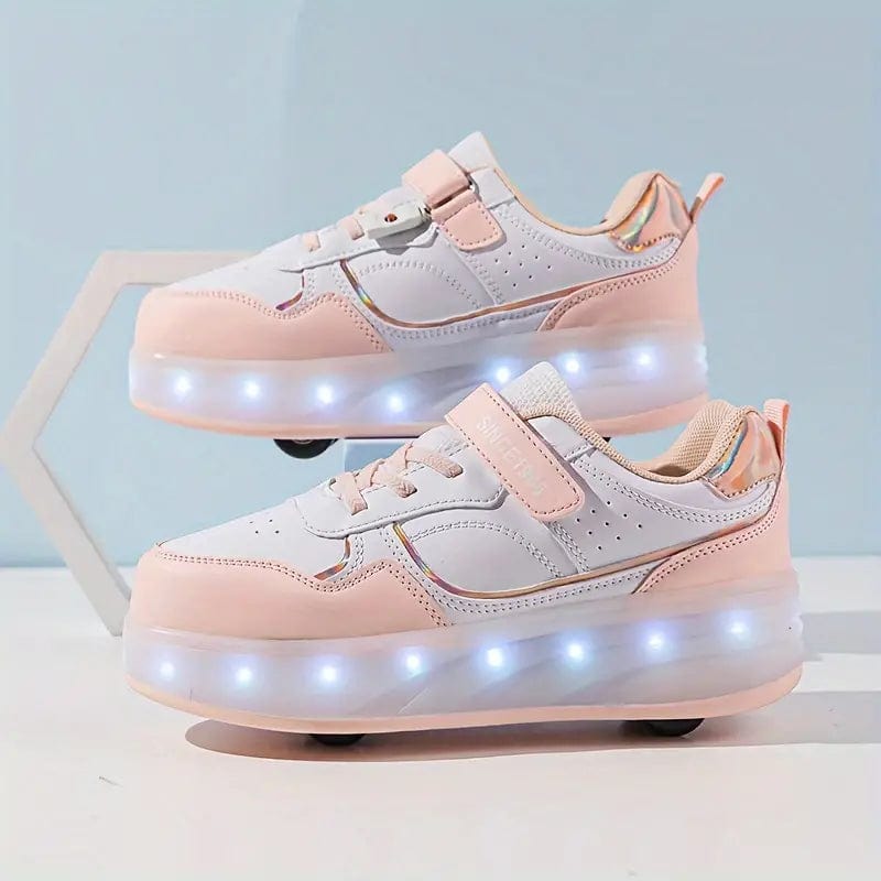 Alex – Stilfulde snørebånds-LED-rulleskøjtesneakers med let design