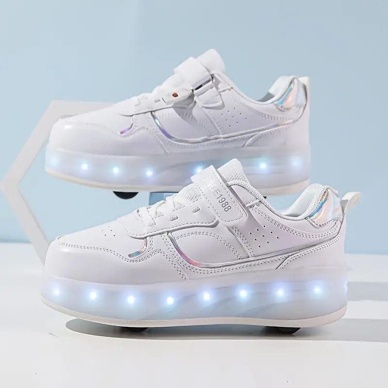 Alex – Stilfulde snørebånds-LED-rulleskøjtesneakers med let design