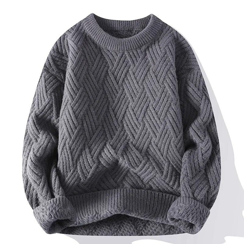 Emma – Oversized sweater med rund hals og ribkanter