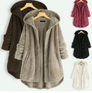 ClaraOversized sammet huva jacka